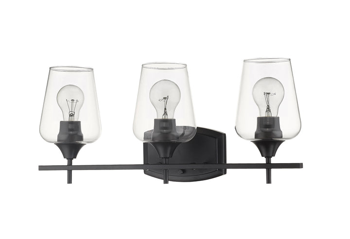 Z-Lite Joliet 473-3V-MB Bath Vanity Light 22 in. wide - Matte Black