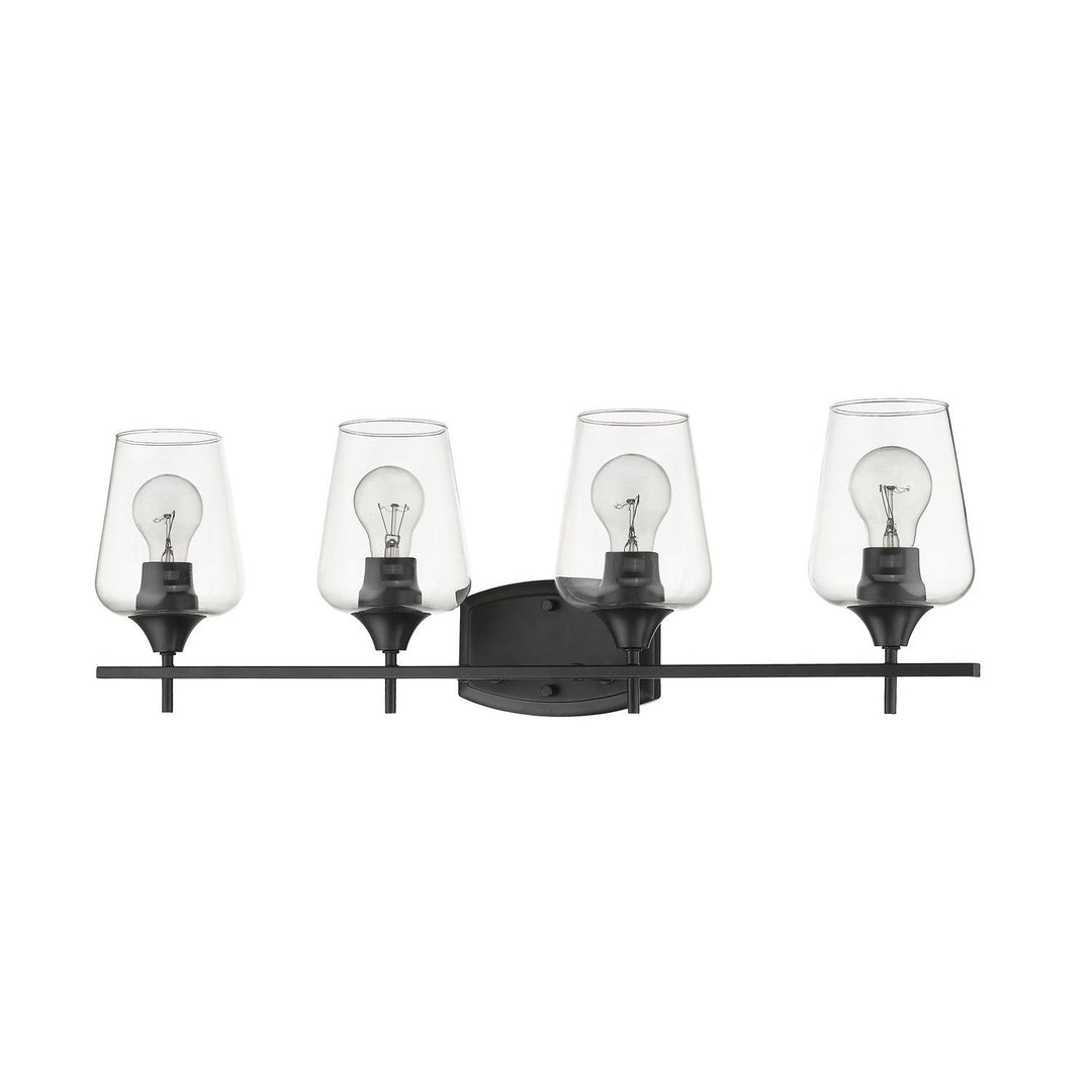 Z-Lite Joliet 473-4V-MB Bath Vanity Light 30 in. wide - Matte Black