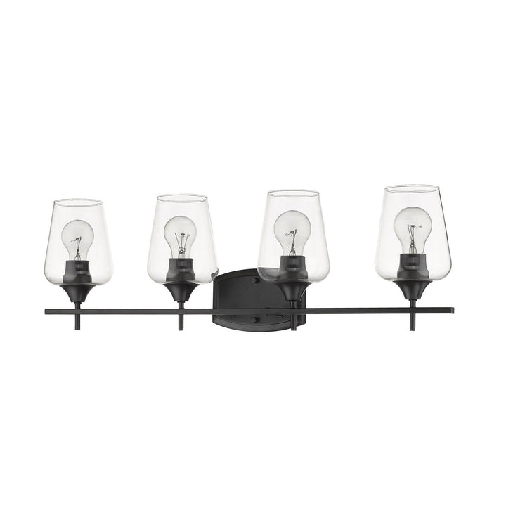 Z-Lite Joliet 473-4V-MB Bath Vanity Light 30 in. wide - Matte Black