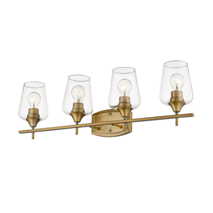 Z-Lite Joliet 473-4V-OBR Bath Vanity Light 30 in. wide - Olde Brass