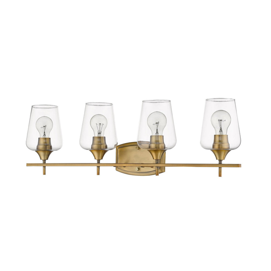 Z-Lite Joliet 473-4V-OBR Bath Vanity Light 30 in. wide - Olde Brass