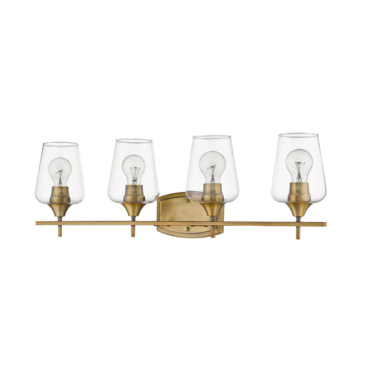Z-Lite Joliet 473-4V-OBR Bath Vanity Light 30 in. wide - Olde Brass