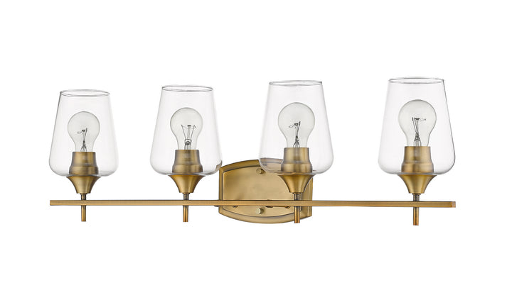 Z-Lite Joliet 473-4V-OBR Bath Vanity Light 30 in. wide - Olde Brass