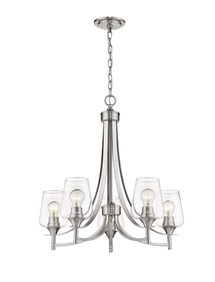 Z-Lite Joliet 473-5BN Chandelier Light - Brushed Nickel