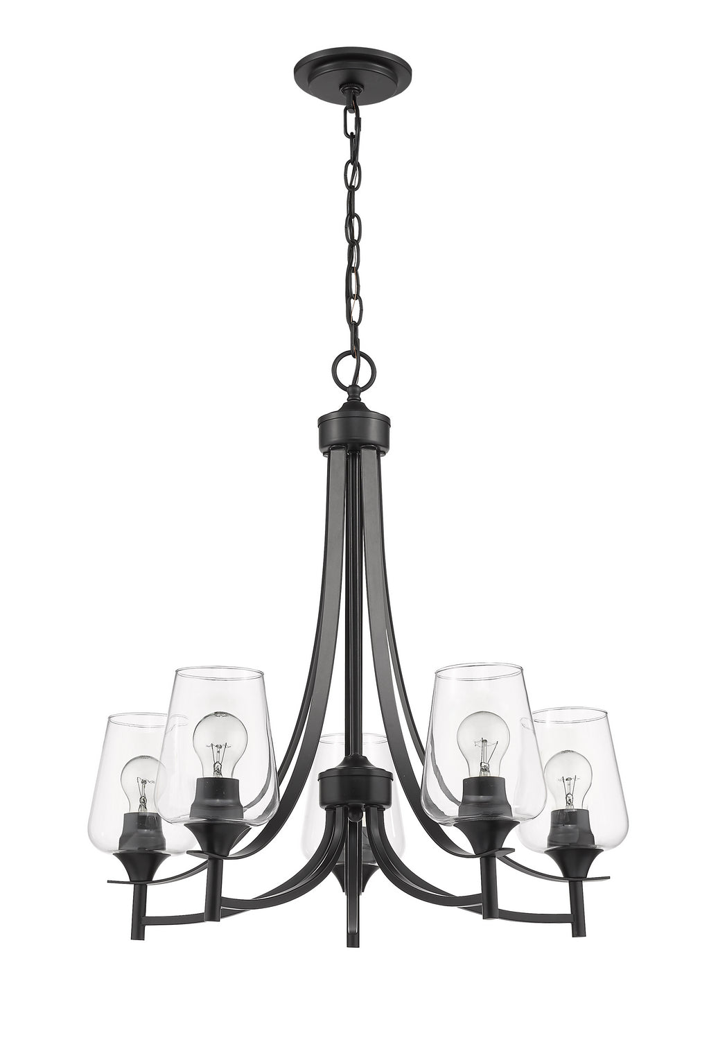 Z-Lite Joliet 473-5MB Chandelier Light - Matte Black