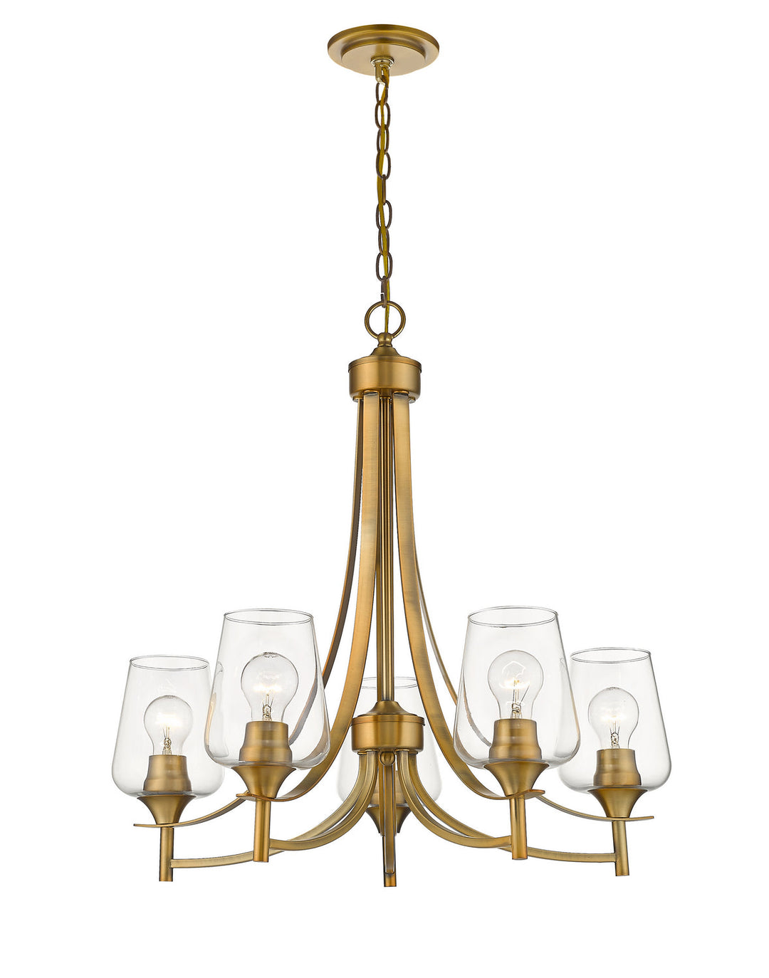 Z-Lite Joliet 473-5OBR Chandelier Light - Olde Brass