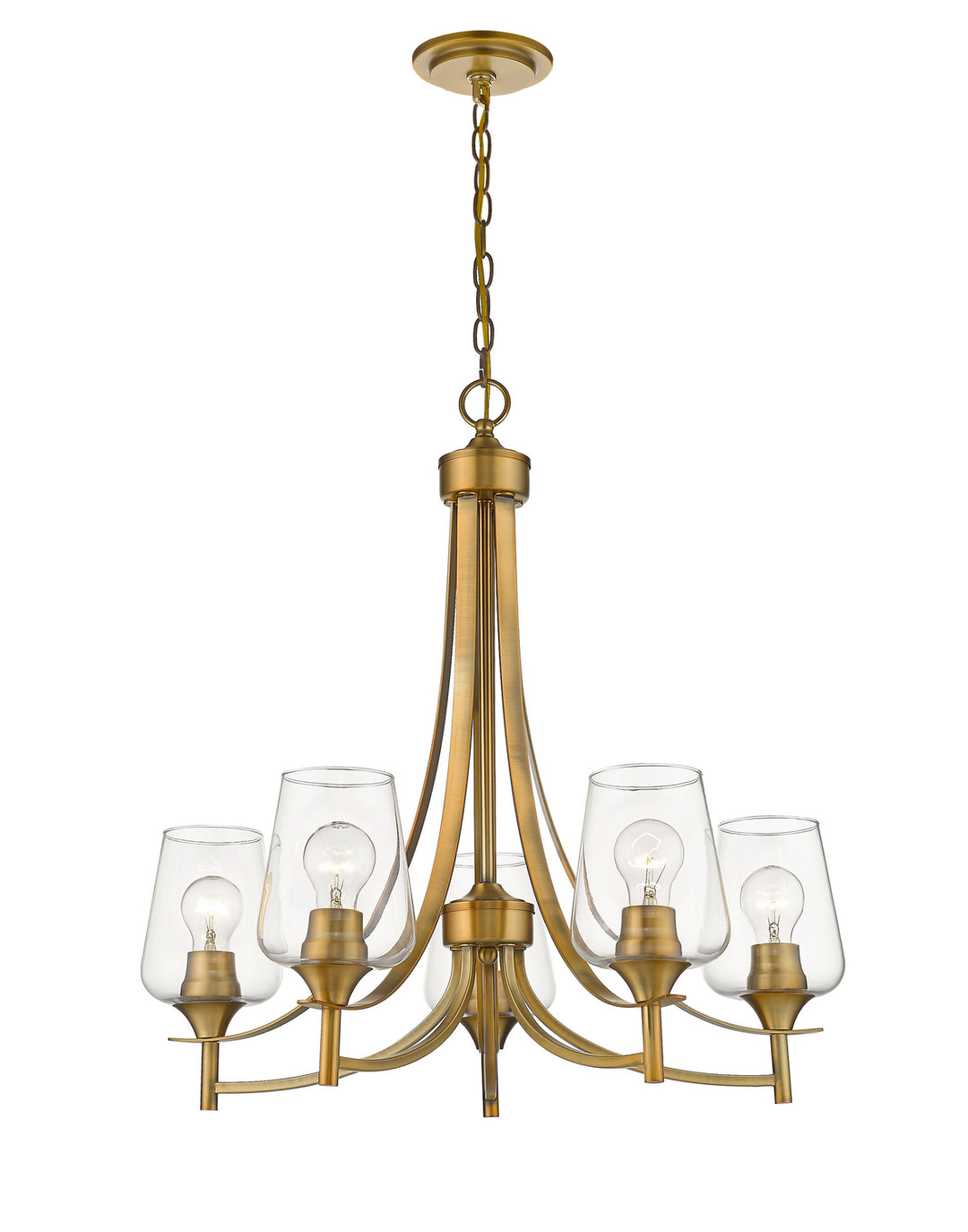 Z-Lite Joliet 473-5OBR Chandelier Light - Olde Brass