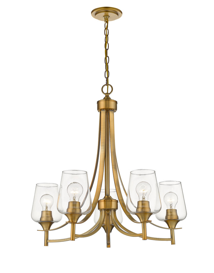 Z-Lite Joliet 473-5OBR Chandelier Light - Olde Brass