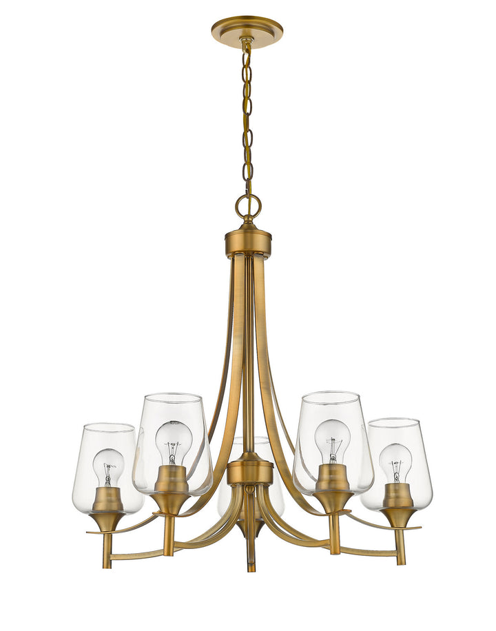 Z-Lite Joliet 473-5OBR Chandelier Light - Olde Brass