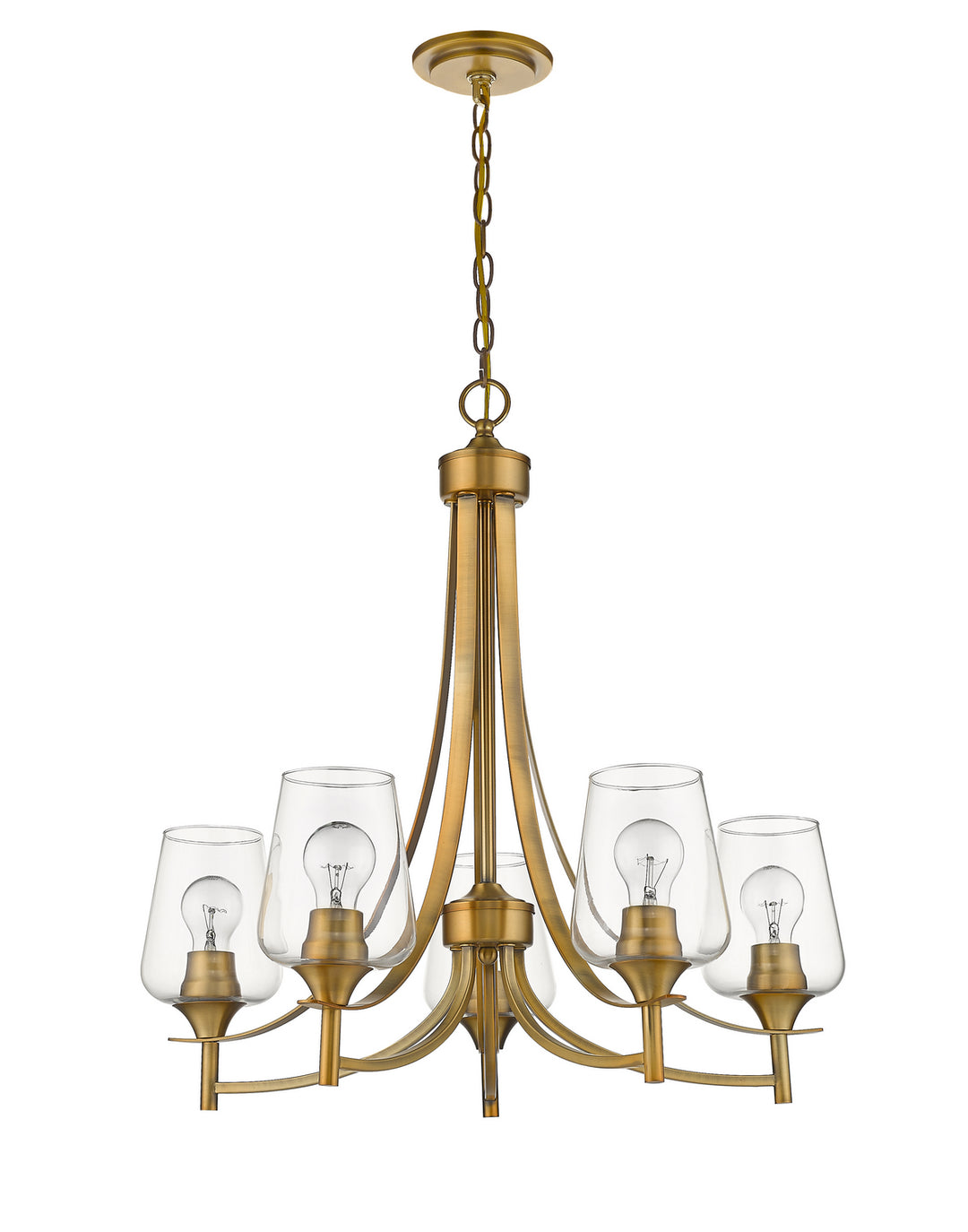 Z-Lite Joliet 473-5OBR Chandelier Light - Olde Brass