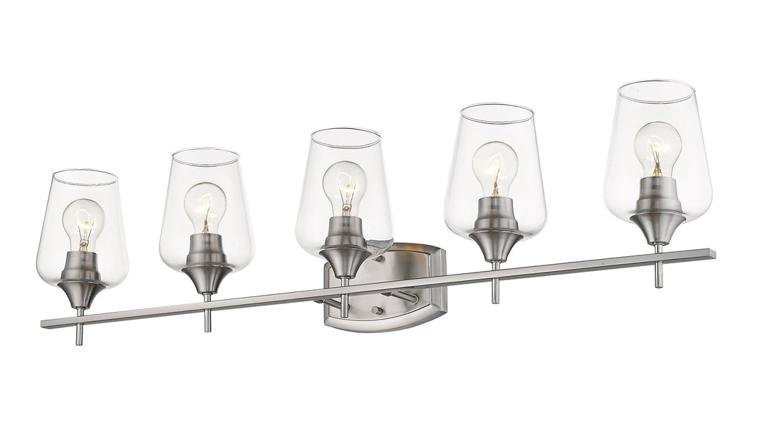 Z-Lite Joliet 473-5V-BN Bath Vanity Light 38 in. wide - Brushed Nickel