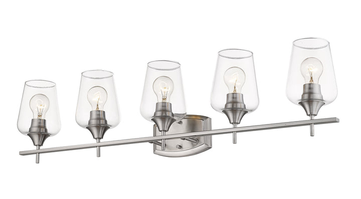 Z-Lite Joliet 473-5V-BN Bath Vanity Light 38 in. wide - Brushed Nickel