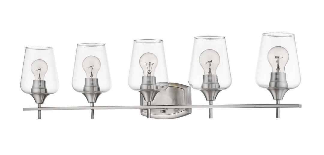 Z-Lite Joliet 473-5V-BN Bath Vanity Light 38 in. wide - Brushed Nickel
