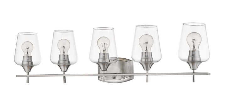 Z-Lite Joliet 473-5V-BN Bath Vanity Light 38 in. wide - Brushed Nickel