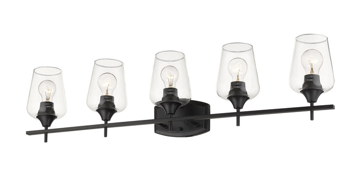 Z-Lite Joliet 473-5V-MB Bath Vanity Light 38 in. wide - Matte Black