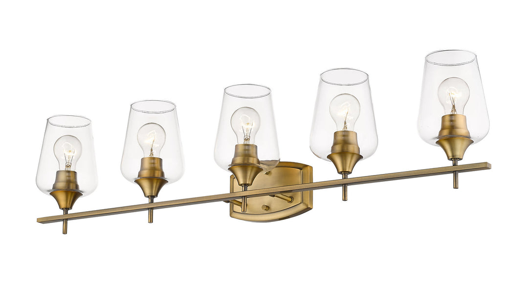 Z-Lite Joliet 473-5V-OBR Bath Vanity Light 38 in. wide - Olde Brass