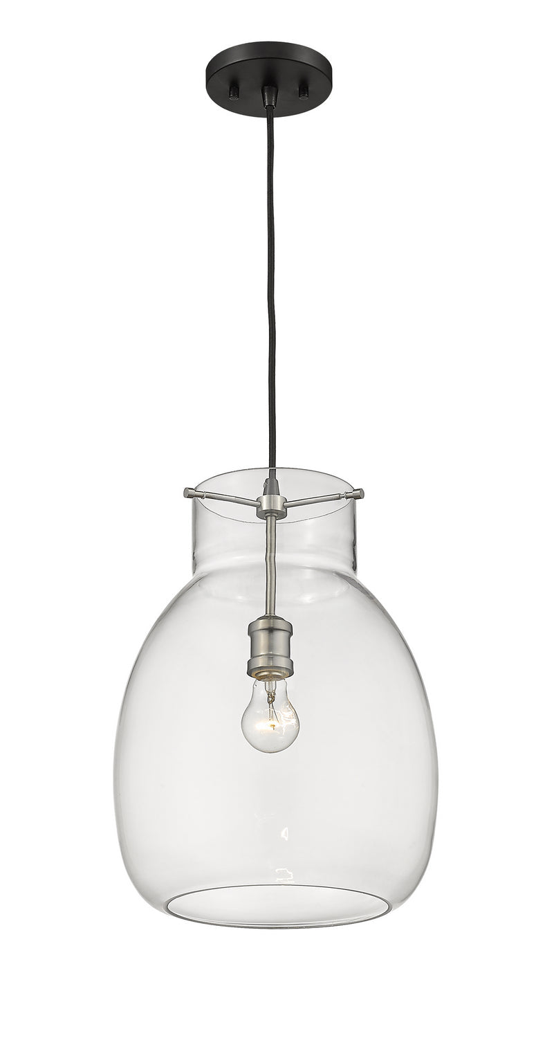 Z-Lite Bella 476P-MB-BN Pendant Light - Matte Black / Brushed Nickel
