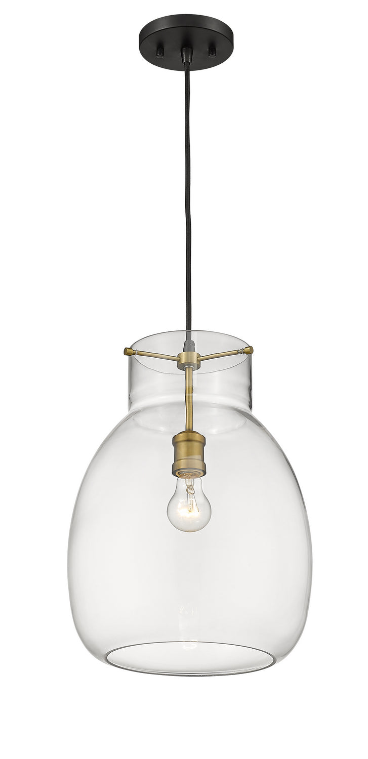 Z-Lite Bella 476P-MB-OBR Pendant Light - Matte Black / Olde Brass