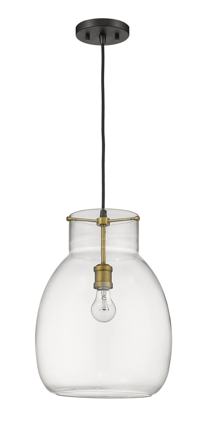 Z-Lite Bella 476P-MB-OBR Pendant Light - Matte Black / Olde Brass