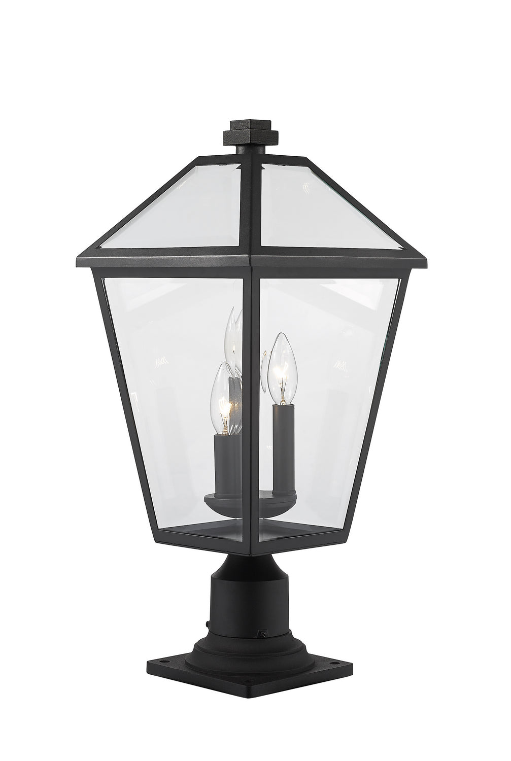 Z-Lite Lighting 579PHBR-533PM-BK  Talbot Outdoor Black