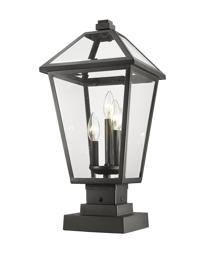 Z-Lite Lighting 579PHBS-SQPM-BK  Talbot Outdoor Black