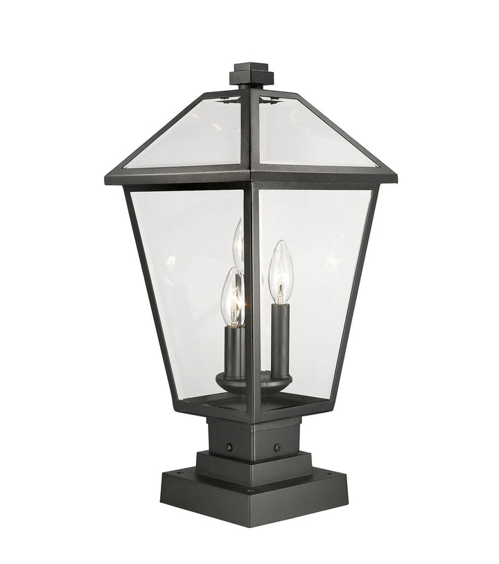 Z-Lite Lighting 579PHBS-SQPM-BK  Talbot Outdoor Black