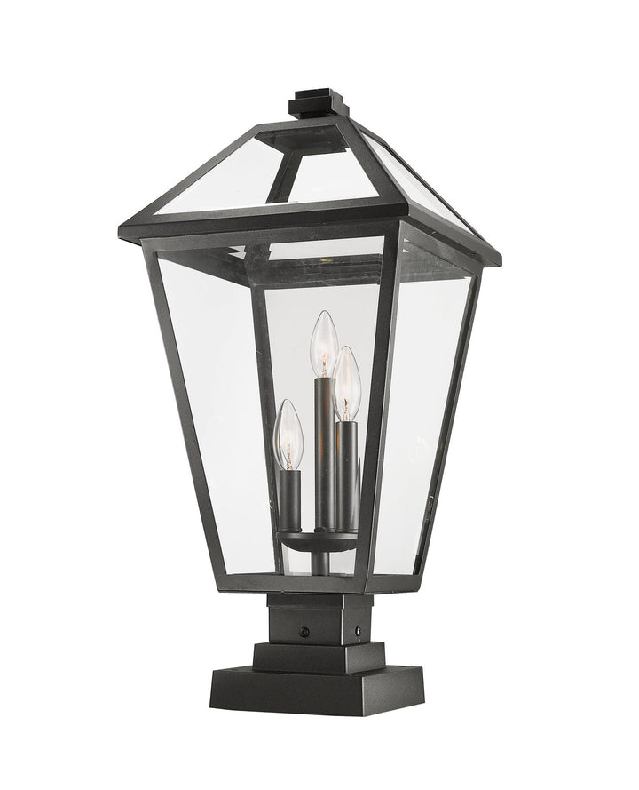 Z-Lite Lighting 579PHXLS-SQPM-BK  Talbot Outdoor Black