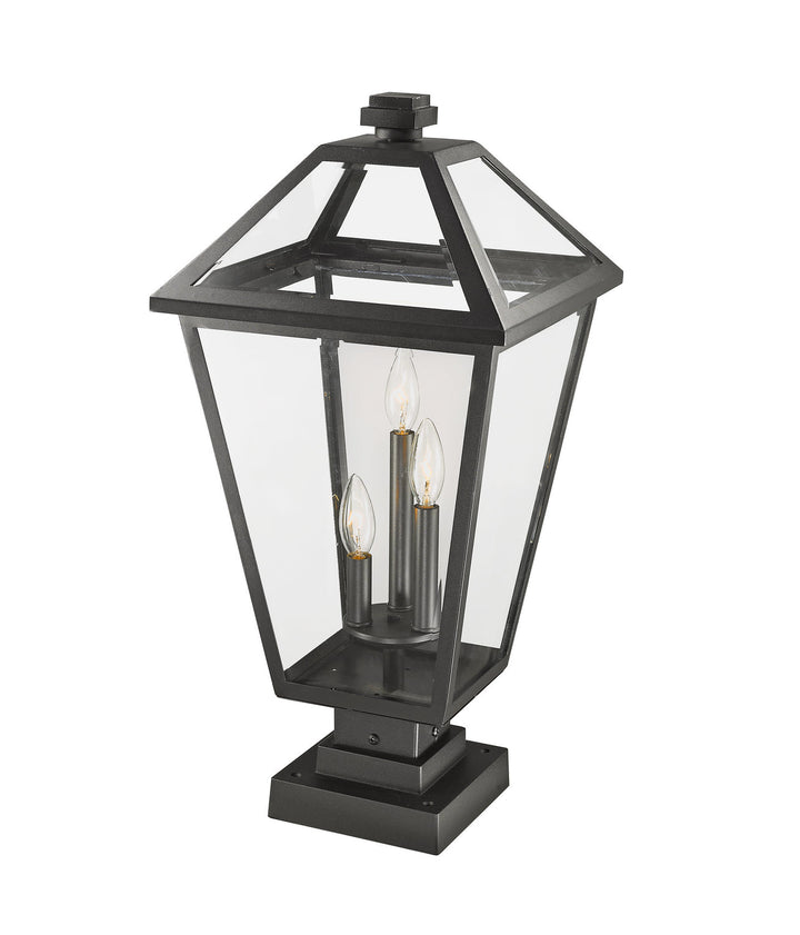 Z-Lite Lighting 579PHXLS-SQPM-BK  Talbot Outdoor Black