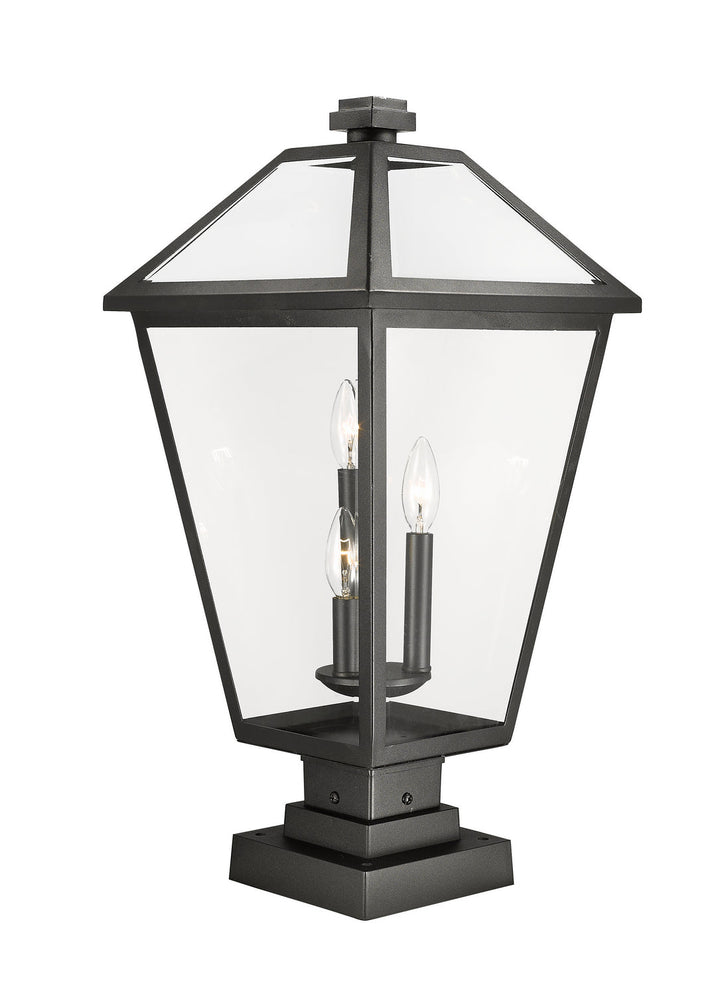 Z-Lite Lighting 579PHXLS-SQPM-BK  Talbot Outdoor Black