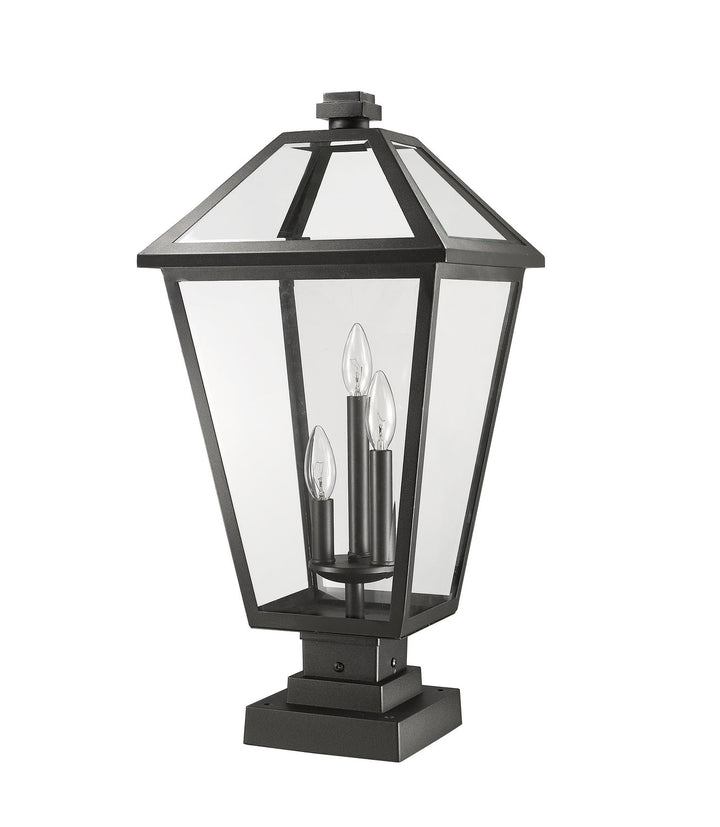 Z-Lite Lighting 579PHXLS-SQPM-BK  Talbot Outdoor Black