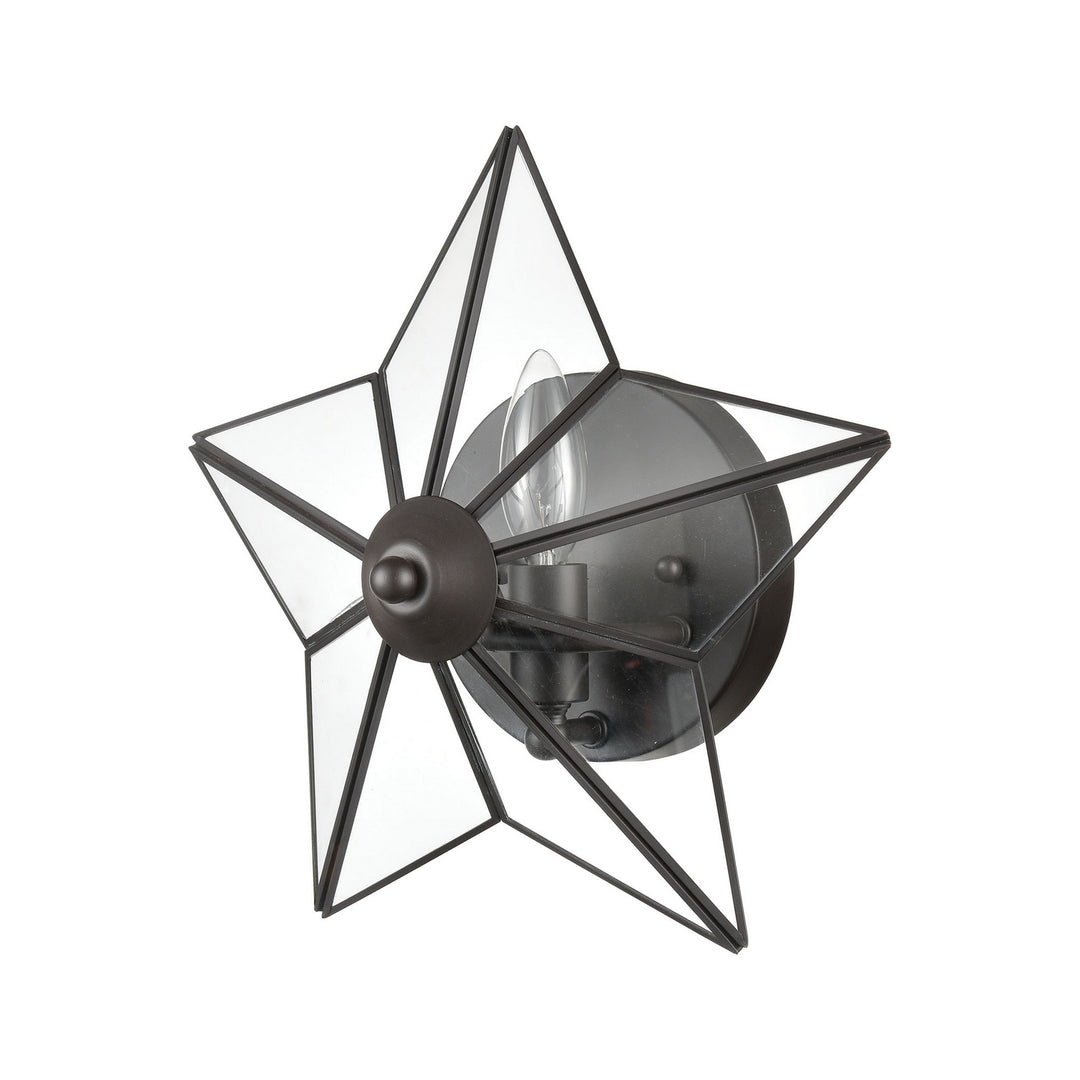 Elk Moravian Star D4387 Wall Sconce Light - Oil Rubbed Bronze