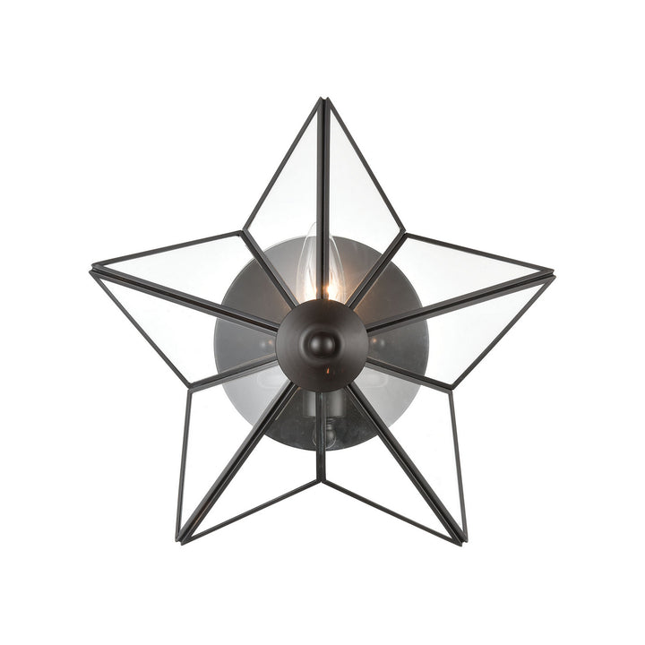 Elk Moravian Star D4387 Wall Sconce Light - Oil Rubbed Bronze