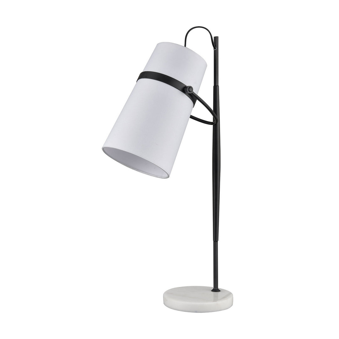 Elk Lighting D4191 Modern Banded Shade Lamp Matte Black