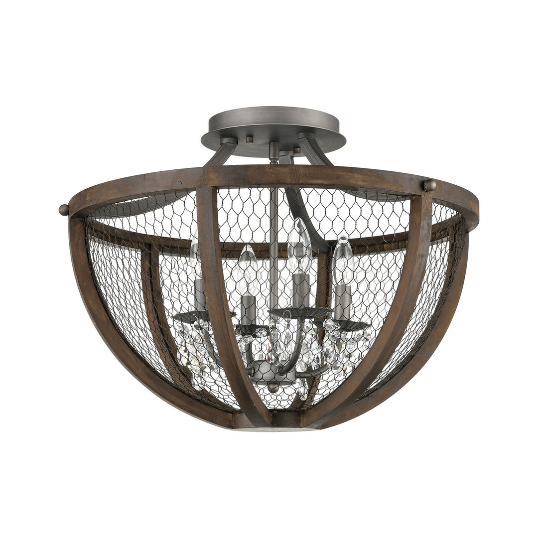 Elk Renaissance Invention D4330 Ceiling Light - Aged Wood