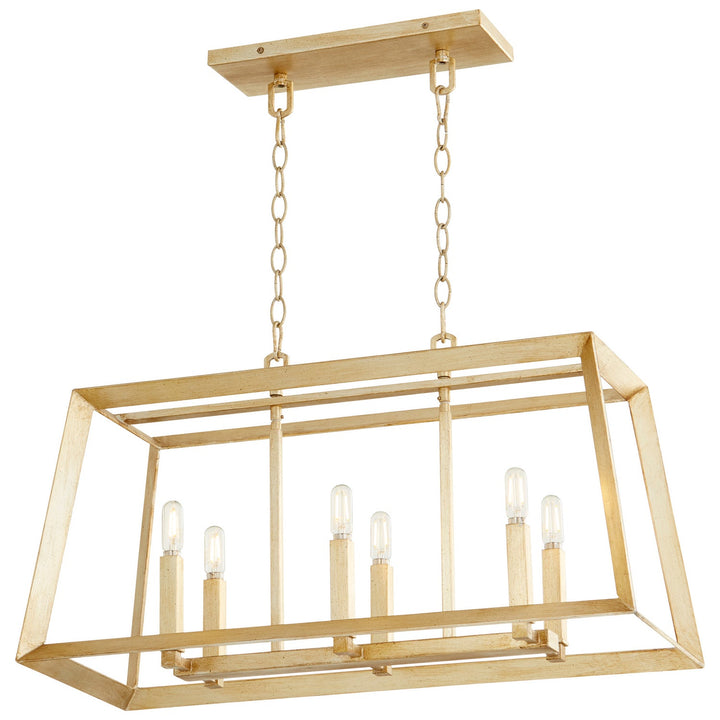 Cyan Design Gothic 10381 Pendant Light - Aged Silver Leaf
