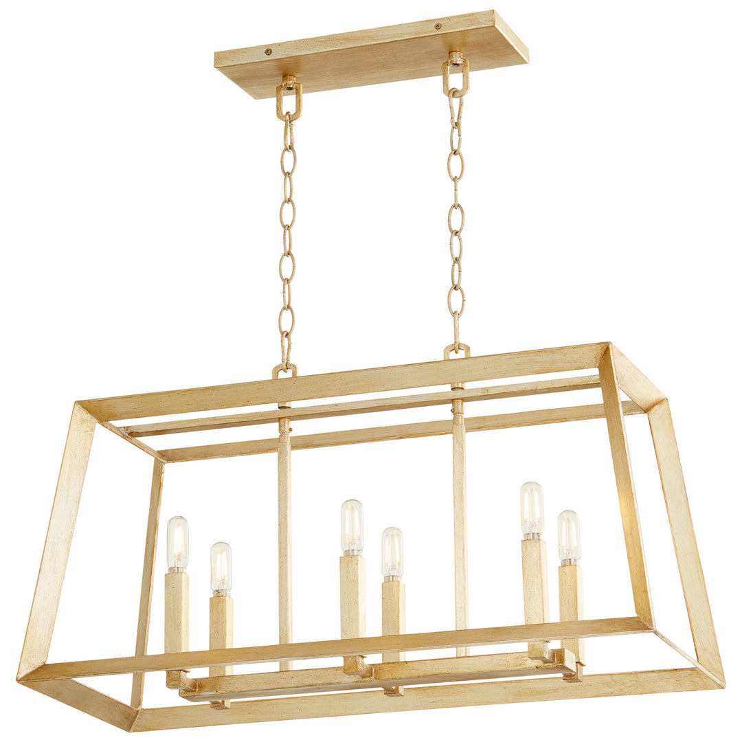 Cyan Design Gothic 10381 Pendant Light - Aged Silver Leaf