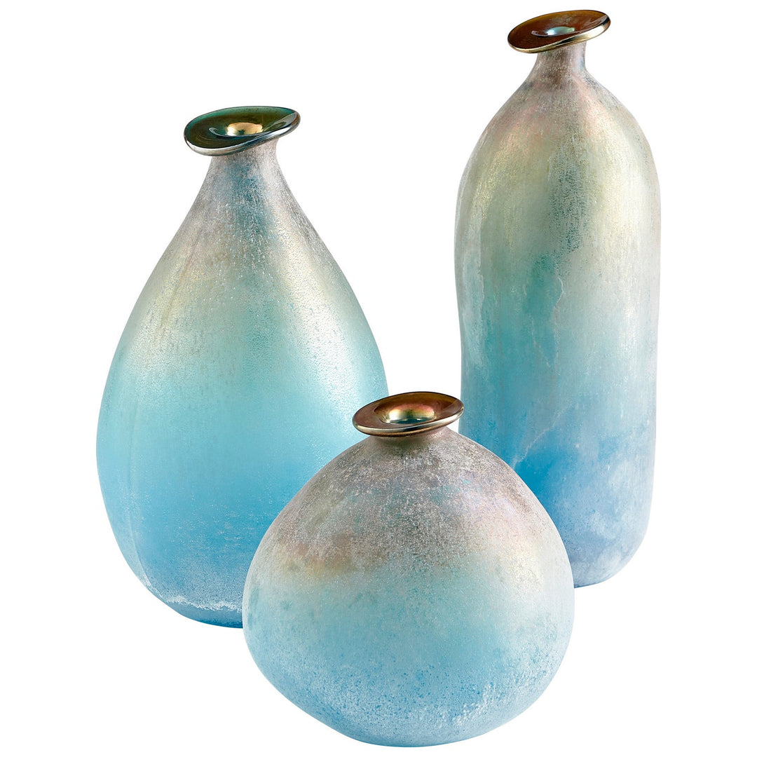 Cyan 10436 Vases & Planters - Turquoise And Scavo