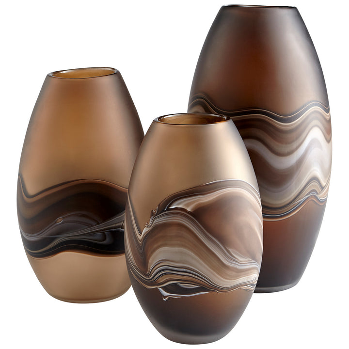 Cyan 10479 Vases & Planters - Amber Swirl