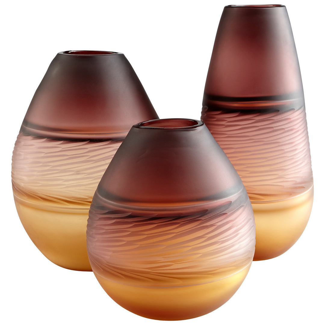Cyan 10484 Vases & Planters - Plum And Amber