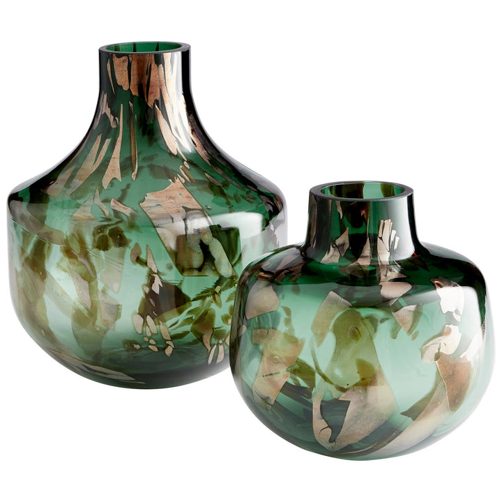 Cyan 10492 Vases & Planters - Green And Gold
