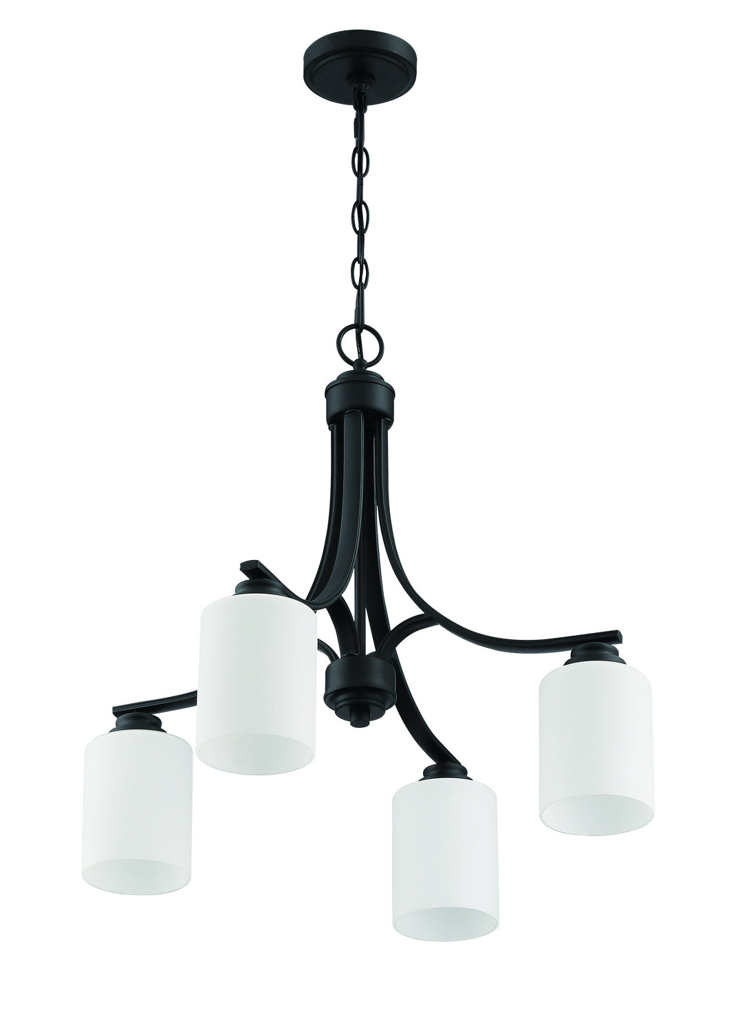 Craftmade Bolden 50524-FB-WG Chandelier Light - Flat Black