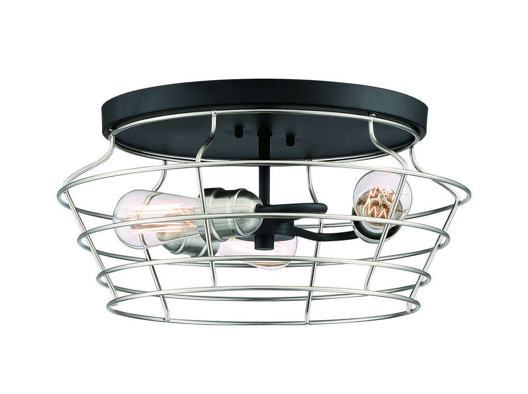Craftmade Thatcher 50683-FBBNK Ceiling Light - Flat Black/Brushed Polished Nickel