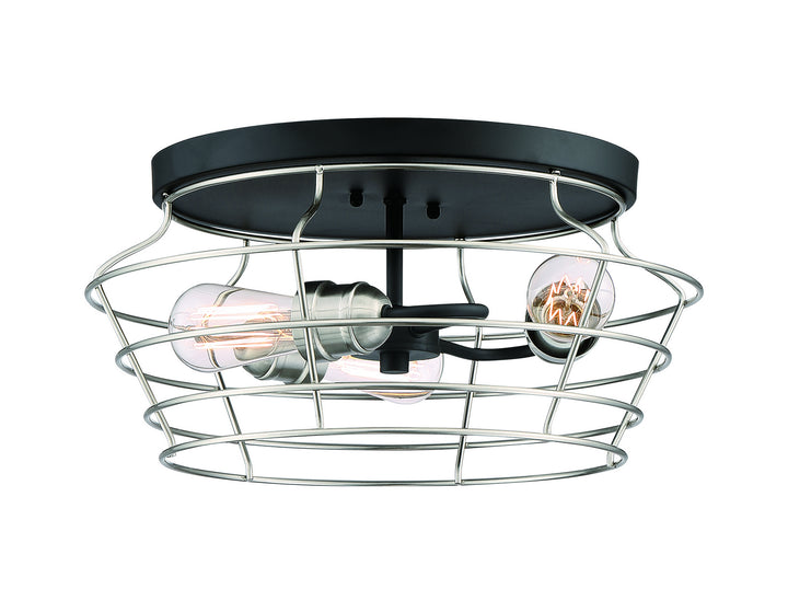 Craftmade Thatcher 50683-FBBNK Ceiling Light - Flat Black/Brushed Polished Nickel