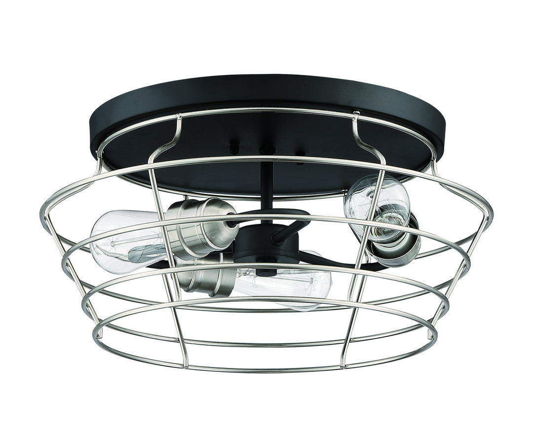 Craftmade Thatcher 50683-FBBNK Ceiling Light - Flat Black/Brushed Polished Nickel