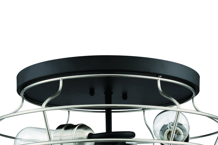 Craftmade Thatcher 50683-FBBNK Ceiling Light - Flat Black/Brushed Polished Nickel