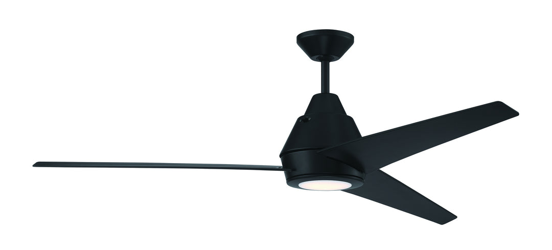 Craftmade Acadian Indoor/Outdoor ACA56FB3 Ceiling Fan 56 - Flat Black, Flat Black/Flat Black/