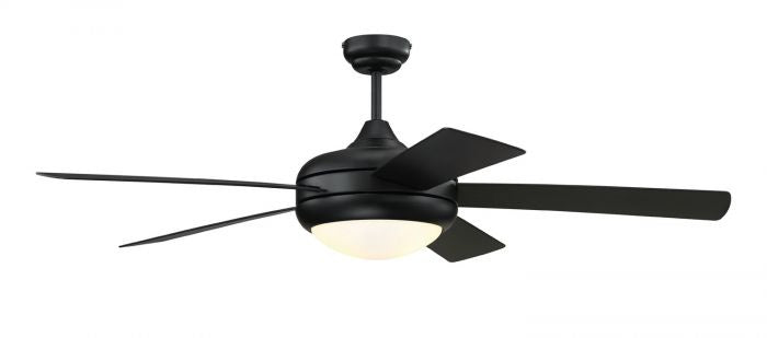 Craftmade Cronus CRO52FB5 Ceiling Fan 52 - Flat Black, Flat Black/Flat Black/