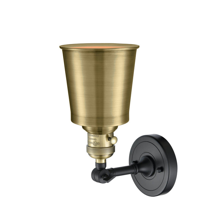 Innovations Franklin Restoration 203SW-BAB-M9-AB Wall Sconce Light - Black Antique Brass