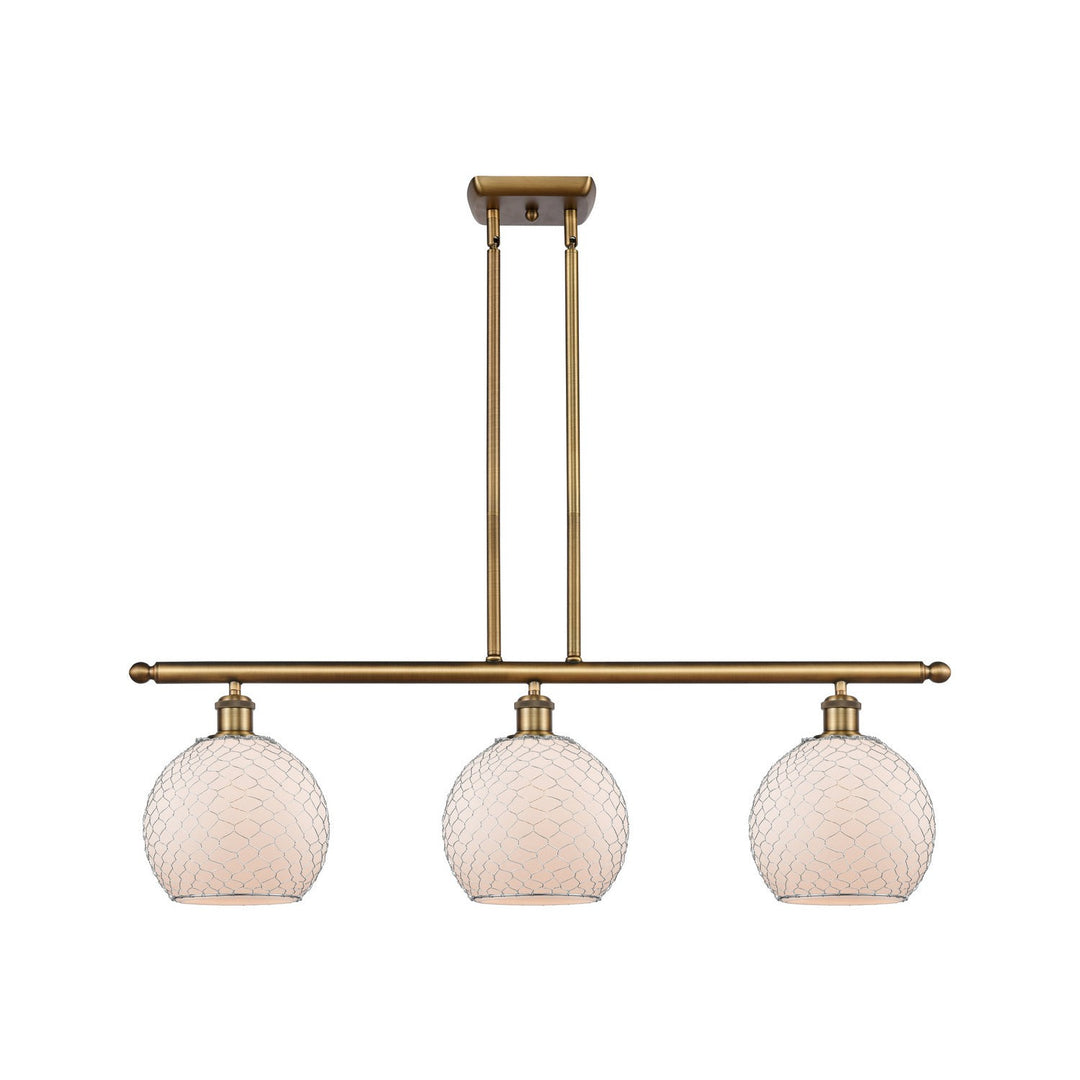 Innovations Ballston 516-3I-BB-G121-8CSN Chandelier Light - Brushed Brass