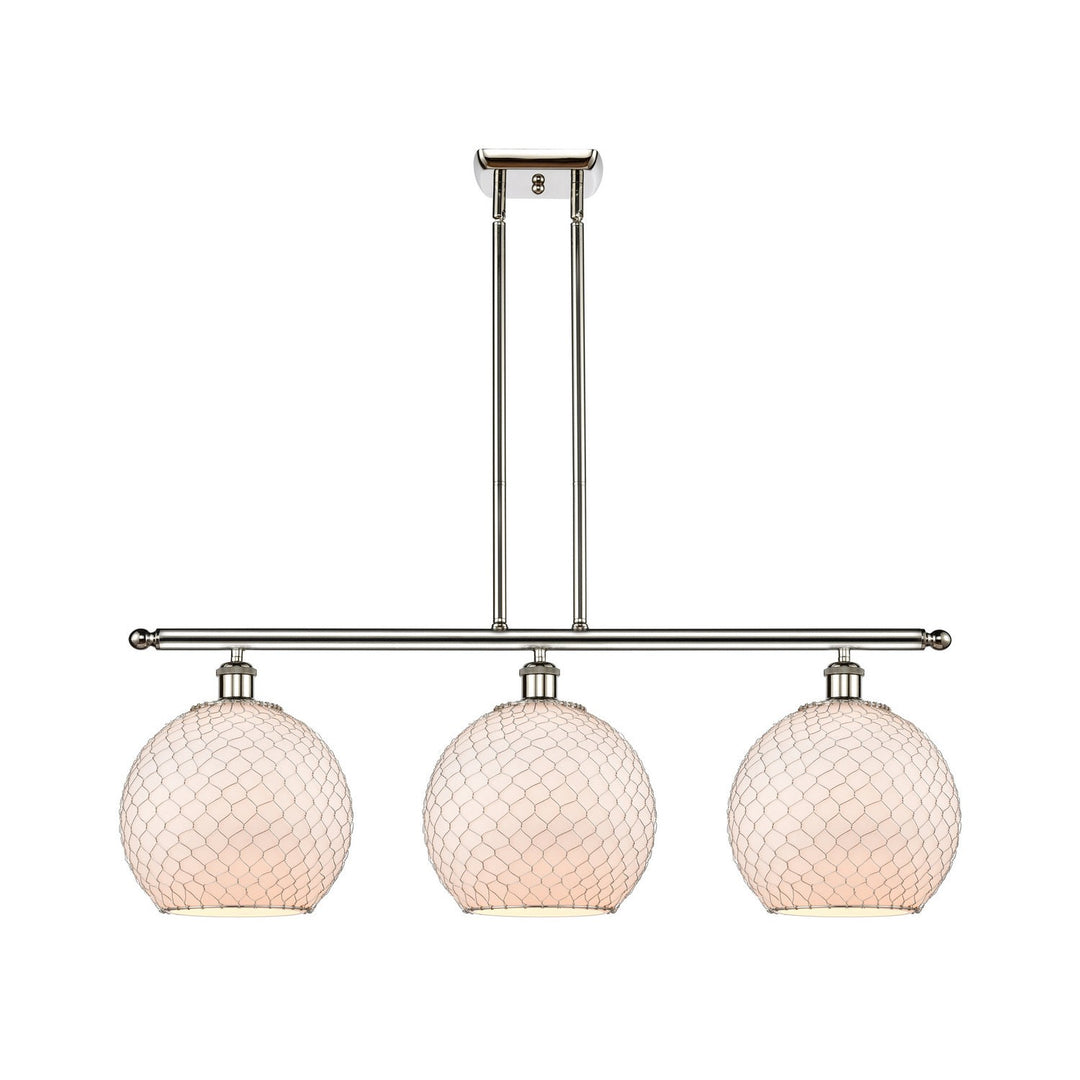 Innovations Ballston 516-3I-PN-G121-10CSN-LED Chandelier Light - Polished Nickel